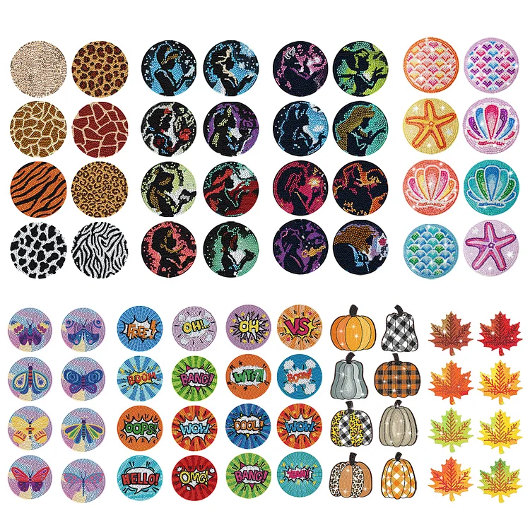 8pcs Fruit Style Diamond Painting Coasters Kit With Holder Diy