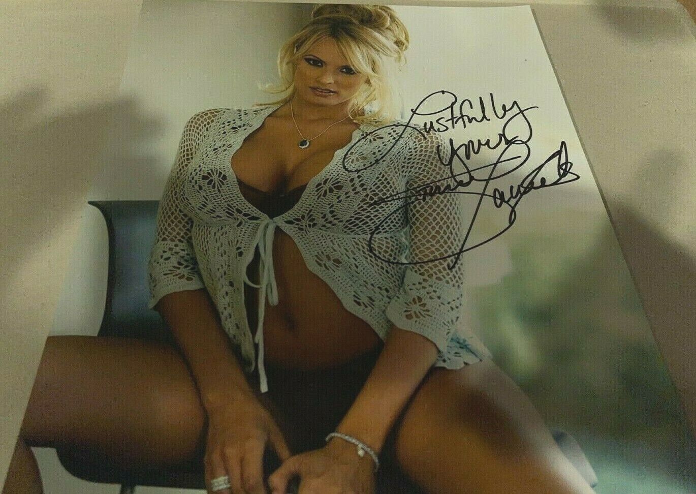 Stormy Daniels Super Sexy Hot Signed 11x14 Adult Model Photo Poster painting Proof COA