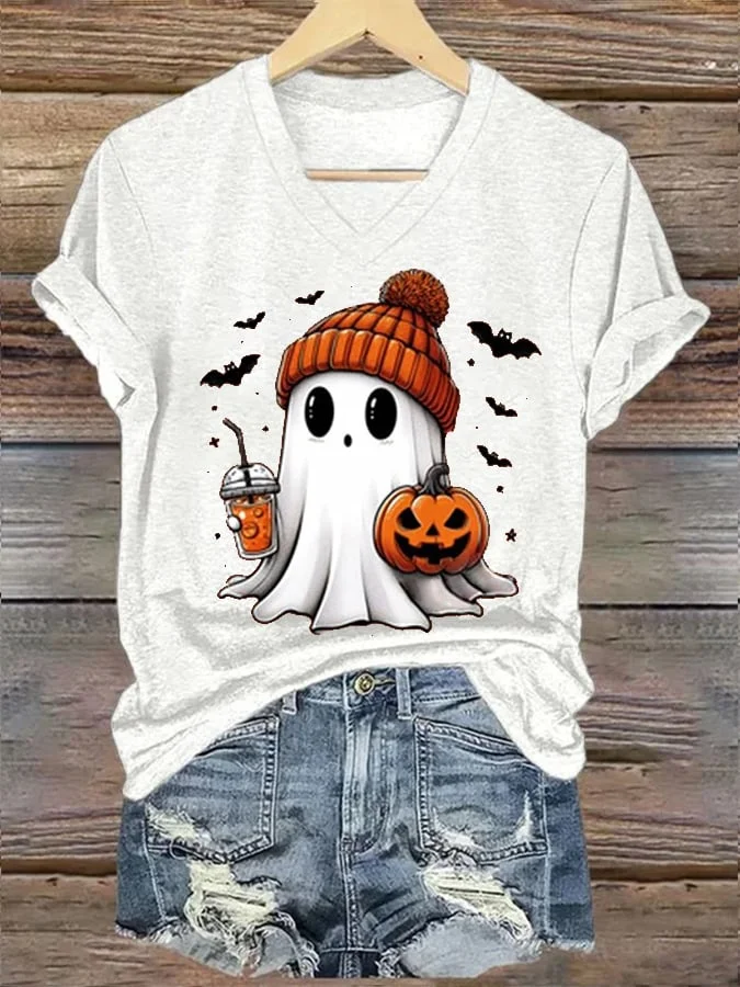 Women'S Ghost Print Shirt