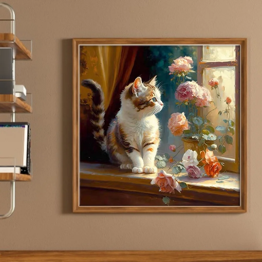 11CT Full Stamped Cross Stitch - Xmas(Canvas|50*50CM) - Eco-Friendly Cotton Thread