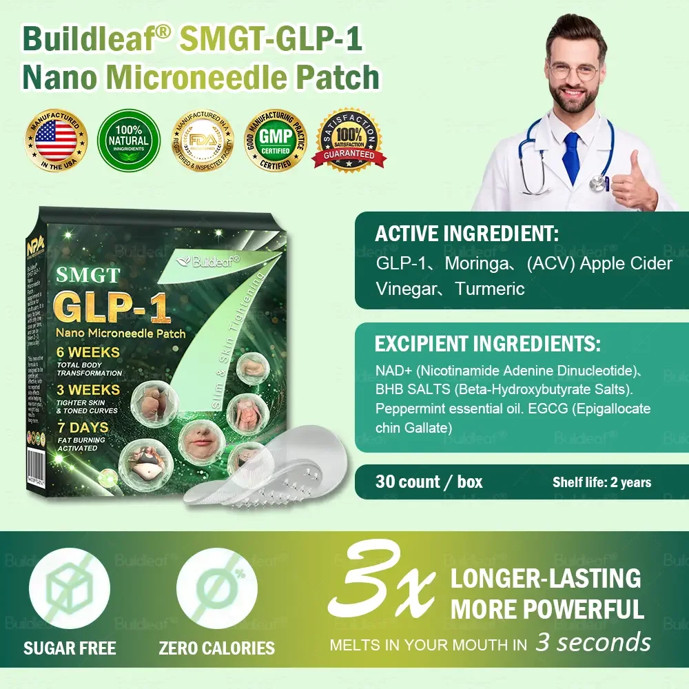 	Buildleaf&reg; SMGT-GLP-1 Nano Microneedle Patch with Collagen Peptides &Matrixyl 3000