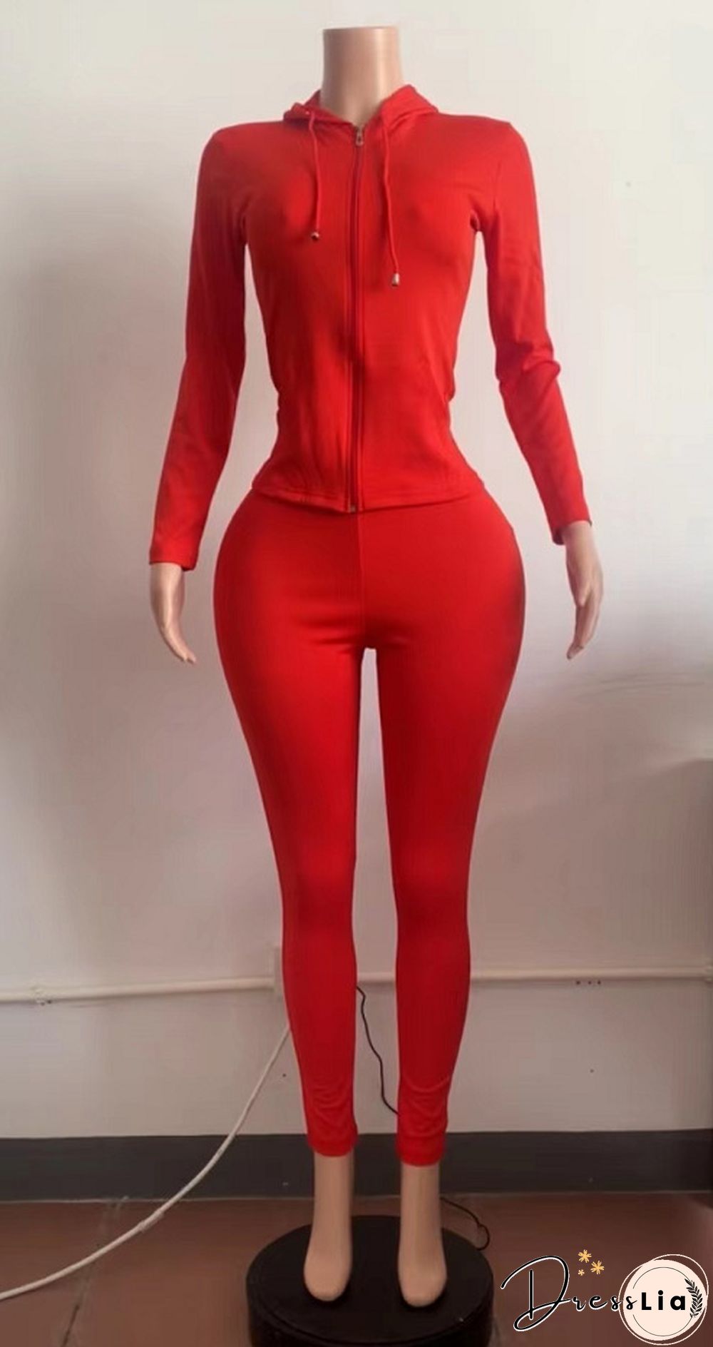 Zipper Hooded Sweatshirts Pants Joggers 2 Piece Suit