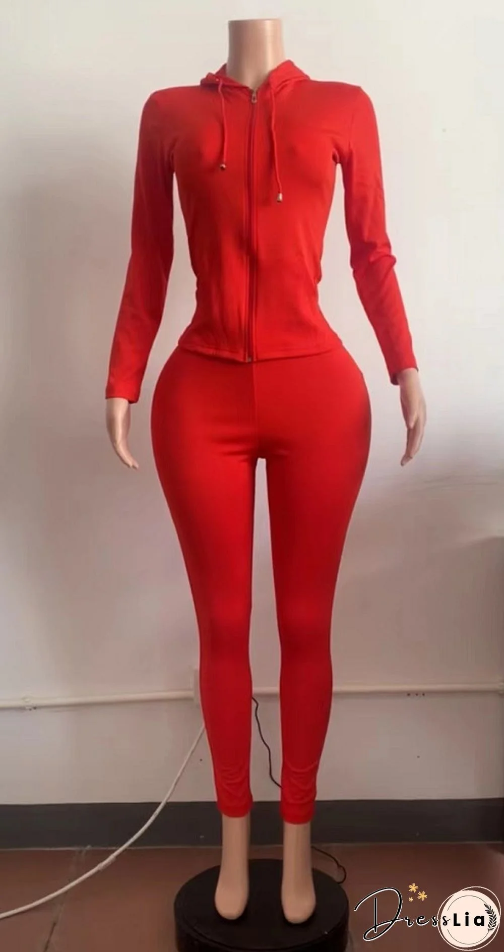 Zipper Hooded Sweatshirts Pants Joggers 2 Piece Suit