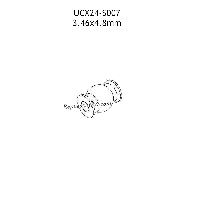 UDIRC UCX2401 Piezas 3.46x4.8mm Tornillo de Cabeza de Bola UCX24-S007