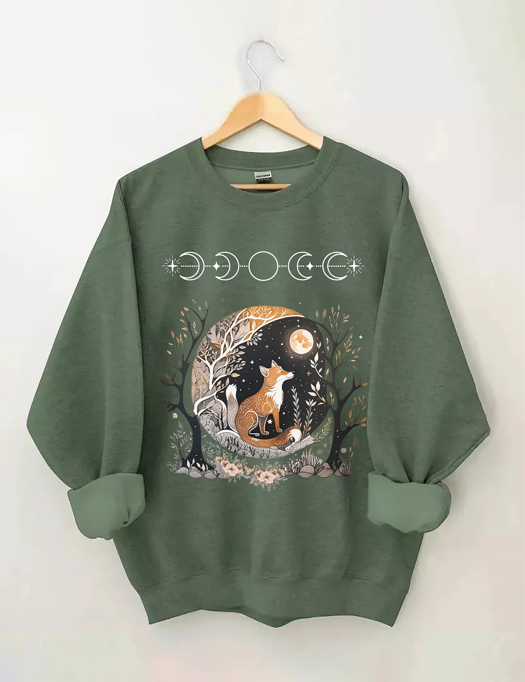 Fox Witchy Whimsigoth Aesthetic Sweatshirt