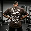 Oversize 'HARD WORK & GOD'S WORK' Tee by Inlyline