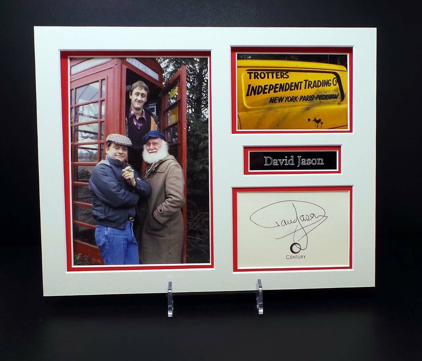 David JASON Signed Mounted Photo Poster painting Display 2 AFTAL RD COA Only Fools & Horses