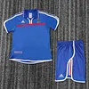 2000 Retro France Home Football Shirt 1:1 Thai Quality Kids Size