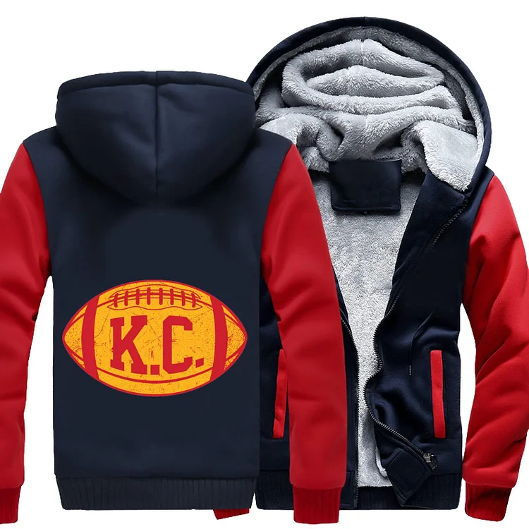 KC Retro Football, Kansas City Chiefs Fleece Jacket