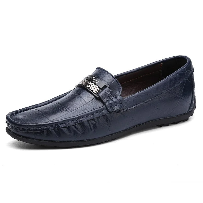 Men Shoes Casual Genuine Leather Mens Loafers Moccasins Handmade Slip on Boat Shoes Classical Chaussure Homme Size 38-48 BTMOTTZ