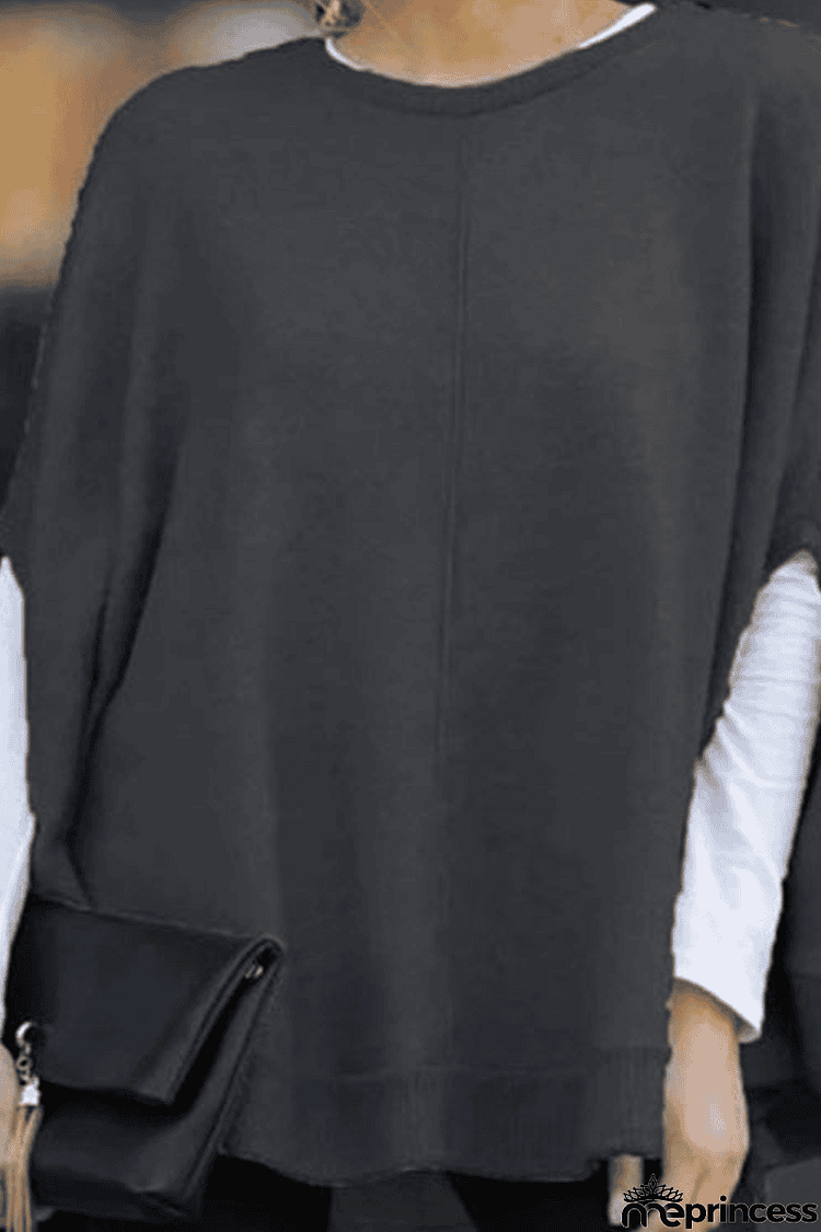 Casual Solid Pullovers O Neck Cardigans(5 Colors)