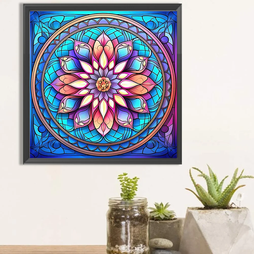 Partial AB Diamond Painting - Full Square Drill - Mandala(Canvas|45*45cm)