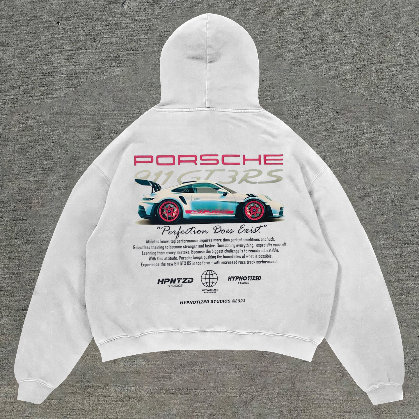 Stylish Racing Graphic Print Hoodie