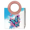 DIY 5D Diamond Art Painting Handbag with Round Handle Diamond Painting Kit Handbag Diamond Painting Bag for Women Casual Shopping Travel Daily Use