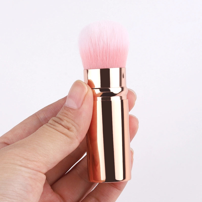 New Portable Makeup Brush Telescopic Brush Nail Powder Dust Brush Travel Blush Brush Single Makeup Tool