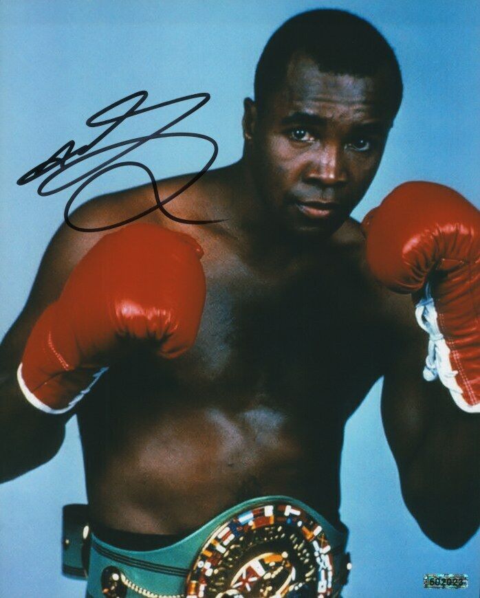 SUGAR RAY LEONARD Autographed Original 8x10 Photo Poster painting LOA TTM