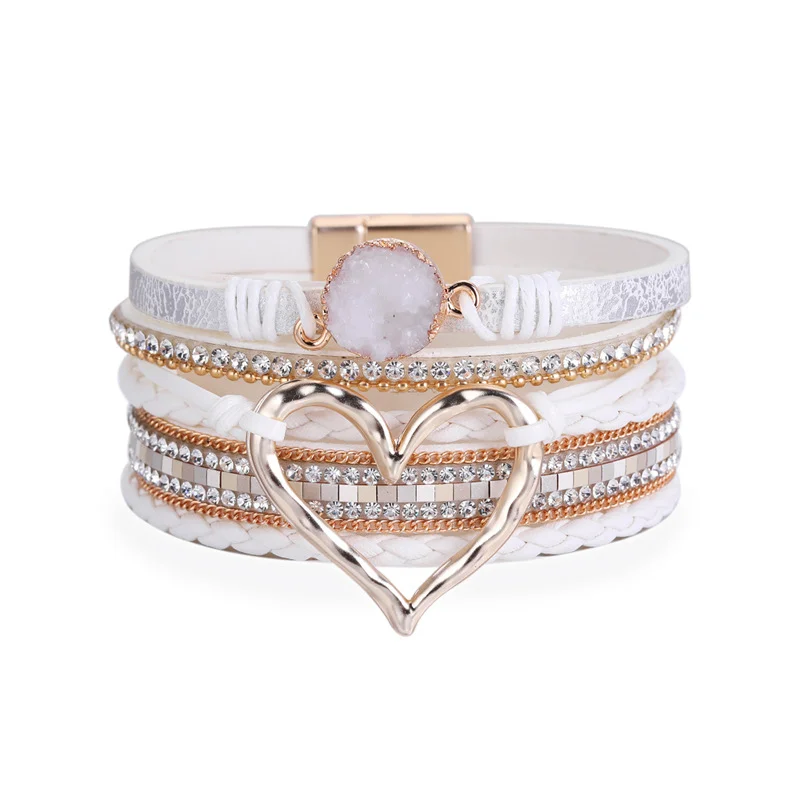 Love Heart Charms Bracelet