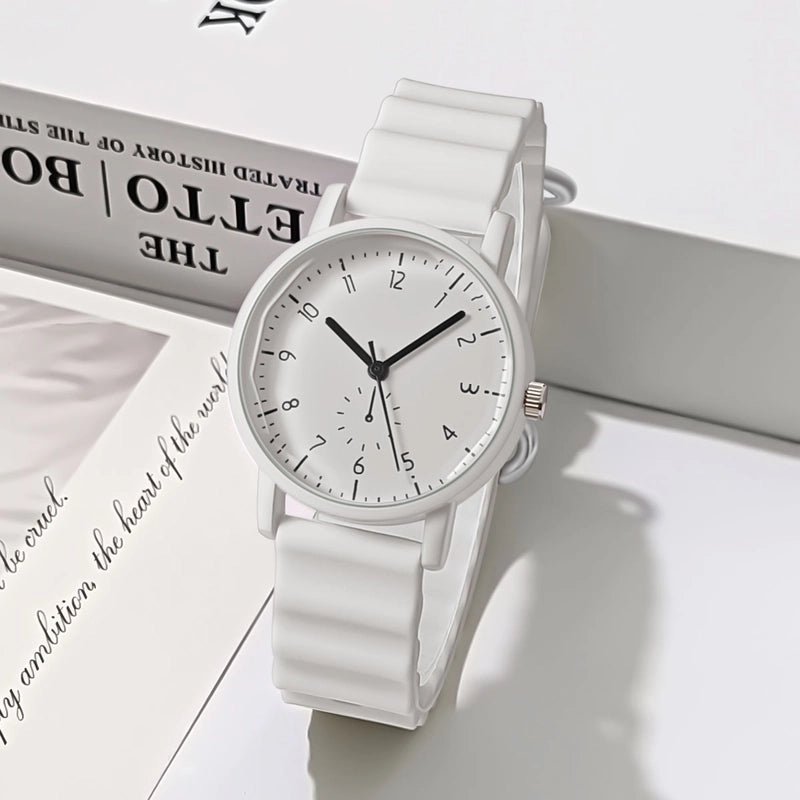 Casual Solid Color Buckle Quartz Women’s Watches