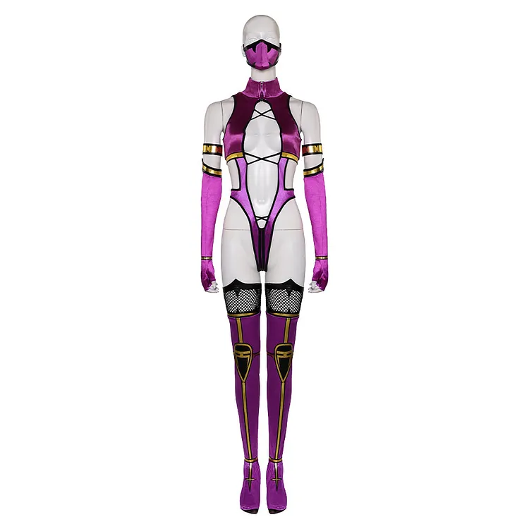 Mortal Kombat 9 Mileena Purple Sexy Outfits Cosplay Costume Halloween Carnival Suit