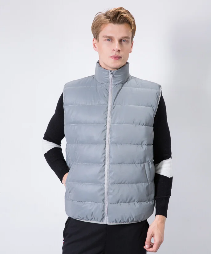 Toloer New Autumn And Winter Reflective Vest Hot Couples Sports Cycling Night Run Thick Warm Vest Men's Wear-Outfit Ideas