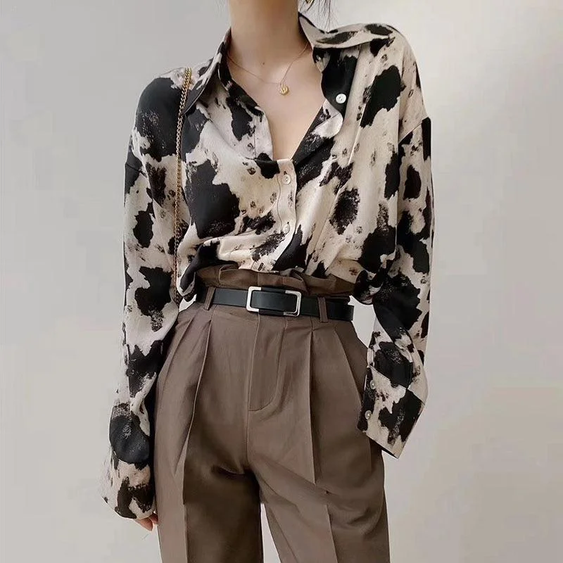 Brownm Print Shirt