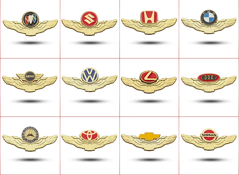3D Wings Metal Logo for Cars（2PCS）