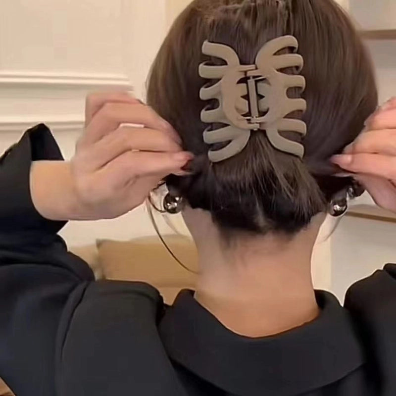 Minimalist Solid Color Plastic Hair Claws