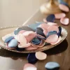 Artificial Burn Edge Silky Rose Petal Wedding Event Decor Scatter Flowers