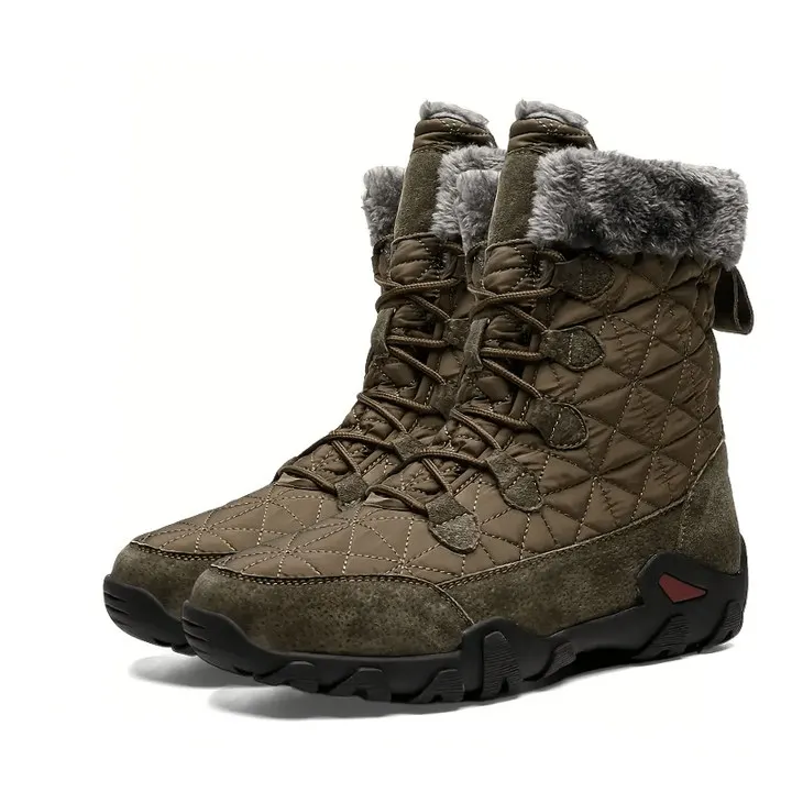 🔥HOT SALE-Men's Comfortable Waterproof Fleece Snow Combat Boots