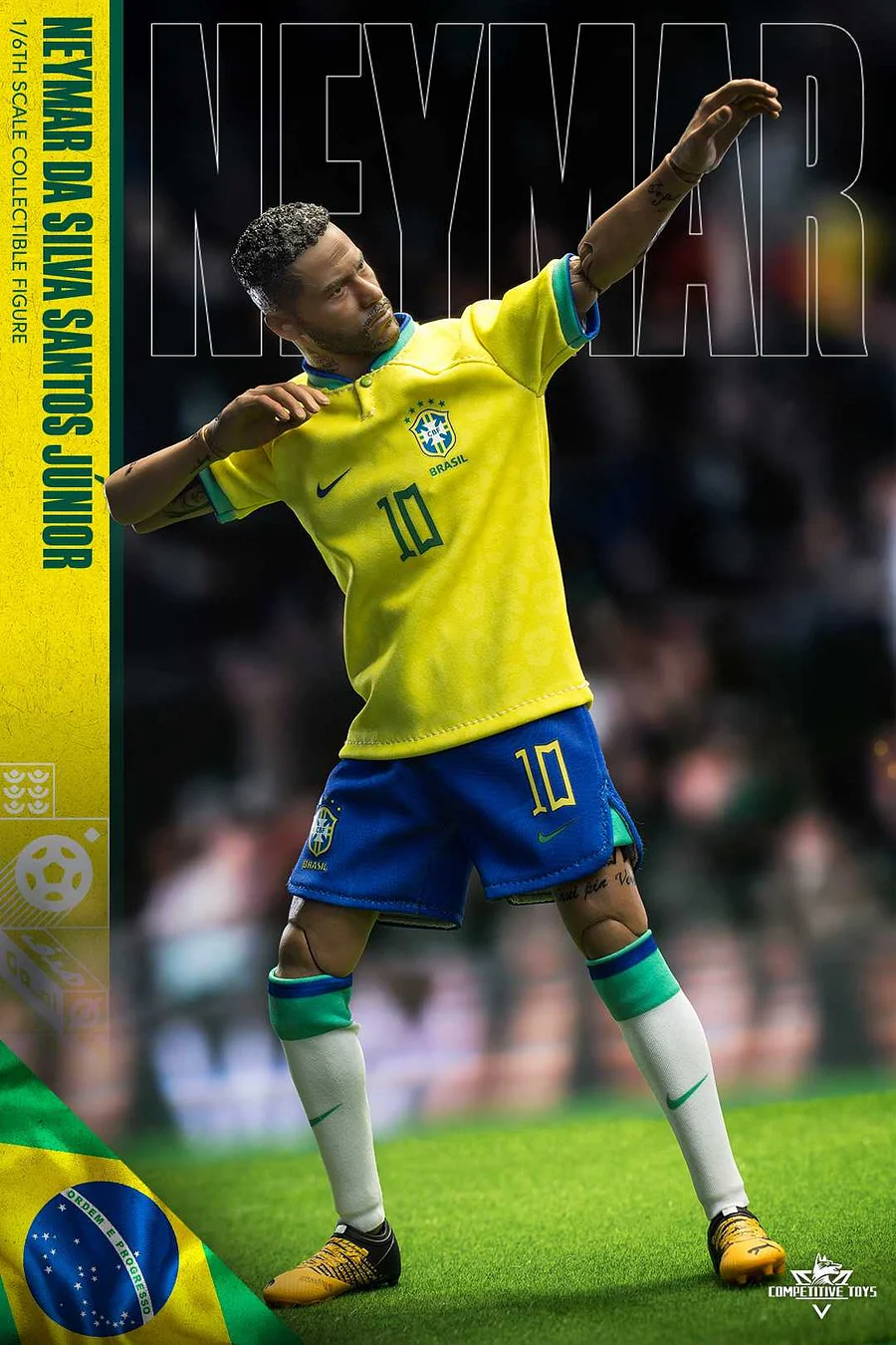 Competitive Toys 1/6 Com003 Neymar Action Figure In Stock