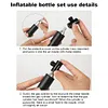 CO2 Bicycle Pump Schrader  Valve Mini Hand Pump for MTB Road Bike (Black)
