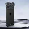 Aluminum Alloy Irregular Shape Frameless Phone Case (iPhone Compatible)