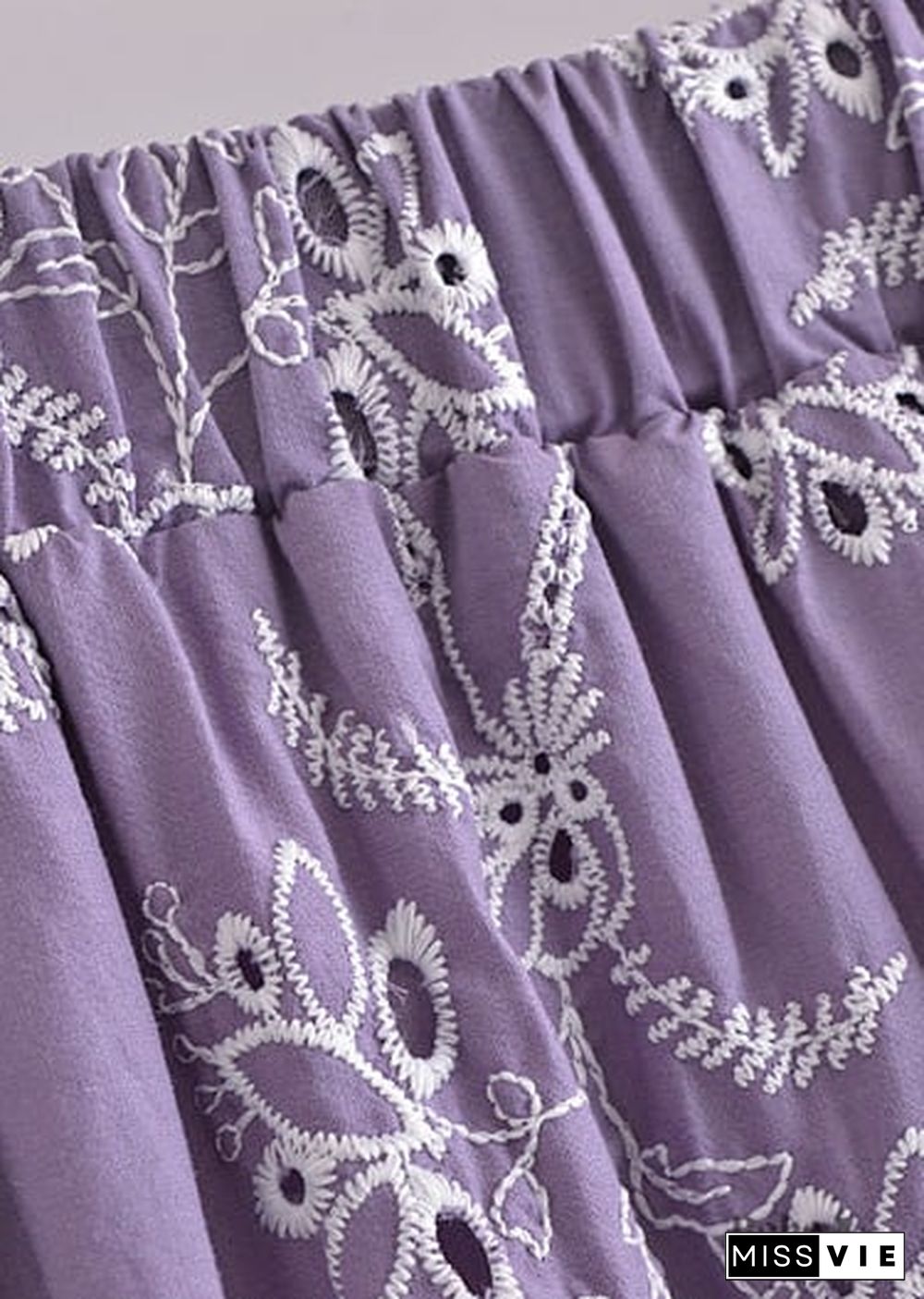 Boho Skirts in Mariana in Lace White, Purple and Black For Women