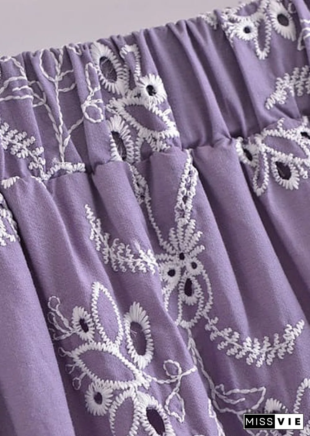 Boho Skirts in Mariana in Lace White, Purple and Black For Women