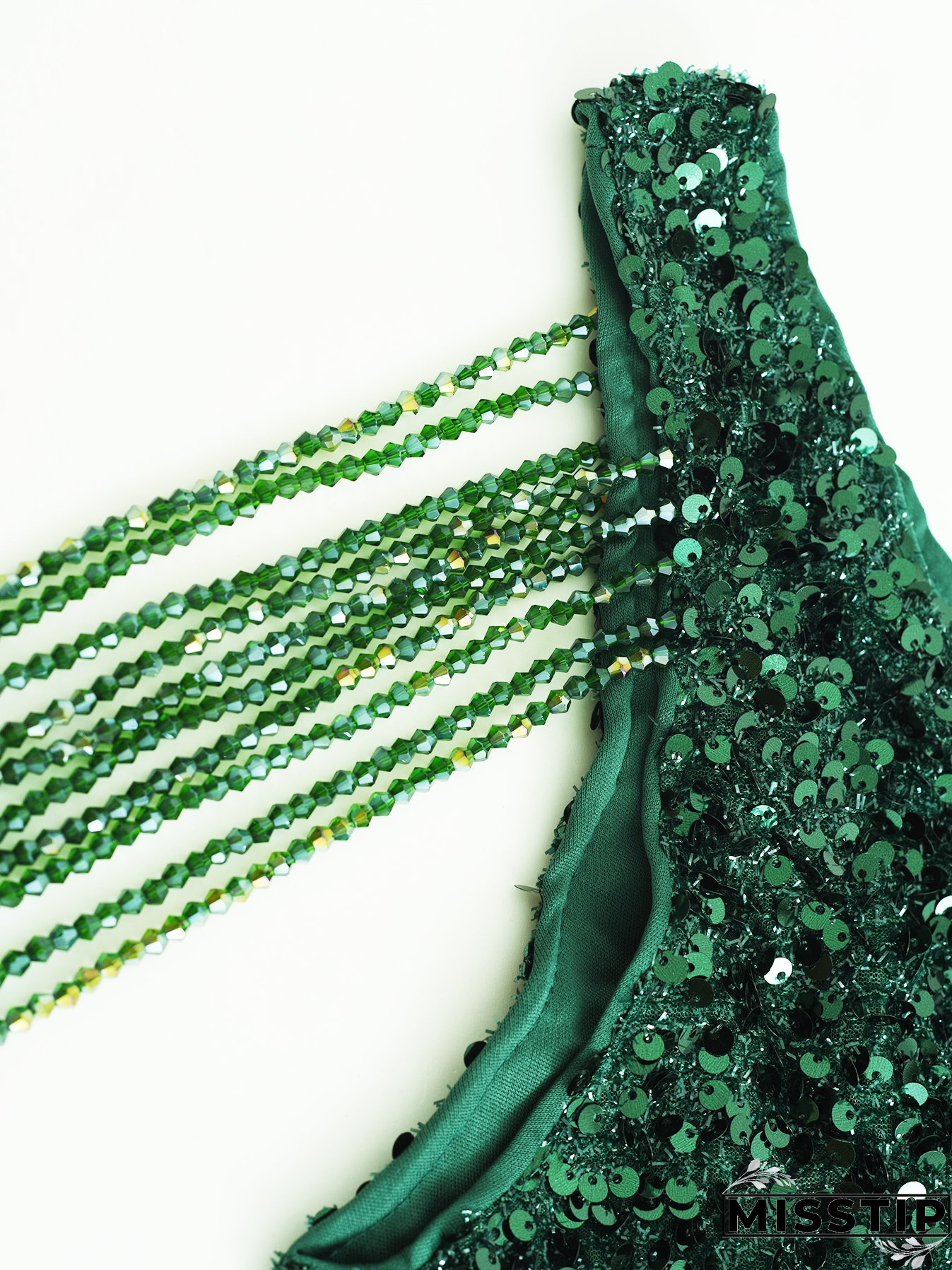 Chic Split Formal Party Long Sequin Evening Dress