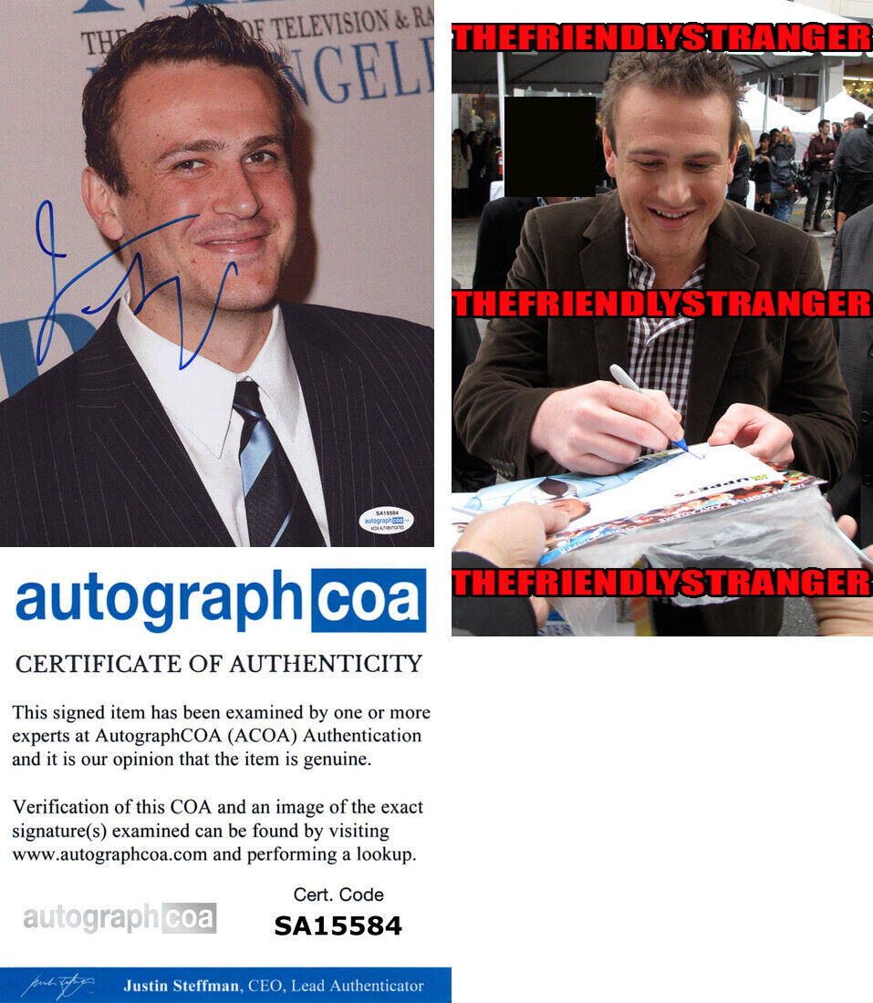 JASON SEGEL signed Autographed 8X10 Photo Poster painting b PROOF - How I Met Your Mother ACOA