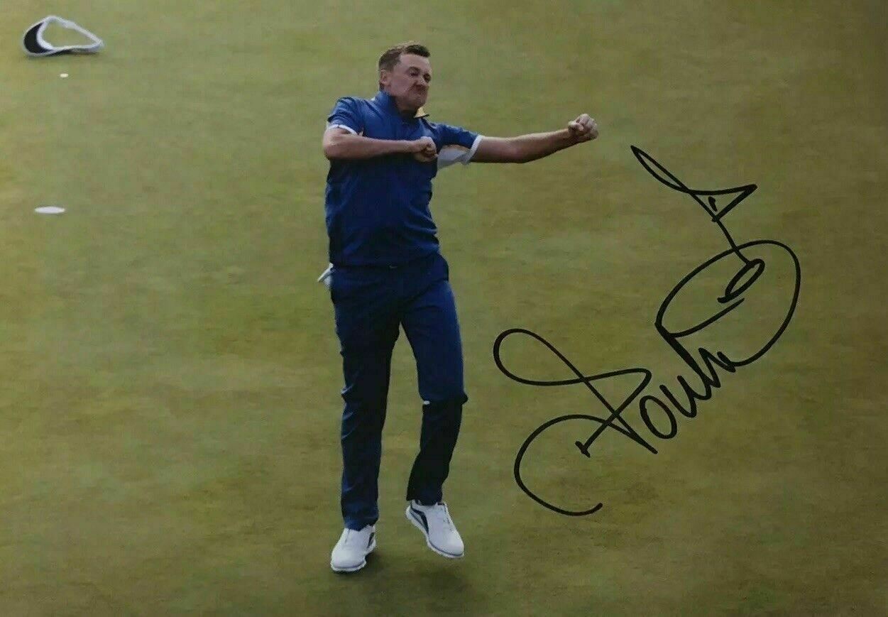 Ian Poulter Signed 16X12 Photo Poster painting Ryder Cup Legend Private SIGNING AFTAL COA (F)