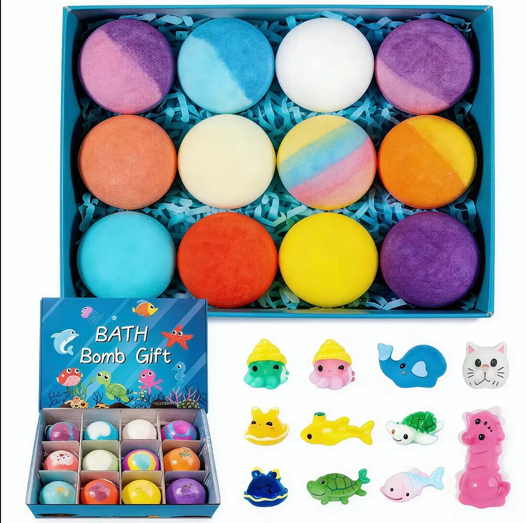 6-Piece Dinosaur Surprise Toy Bath Bomb Set