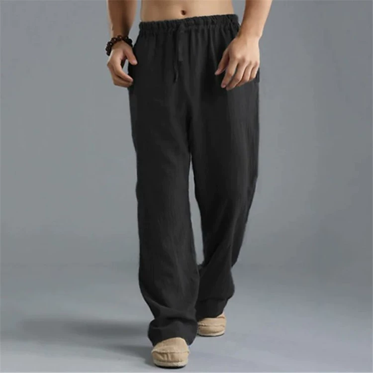 Men's solid color comfortable breathable outdoor daily casual pants