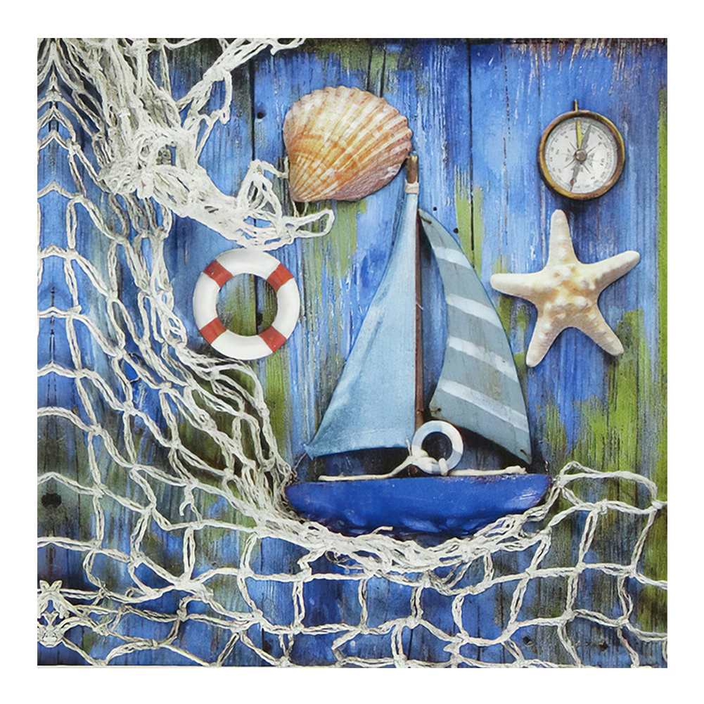 

30*30CM - Round Drill Diamond Painting - Seaside Lighthouse, 501 Original