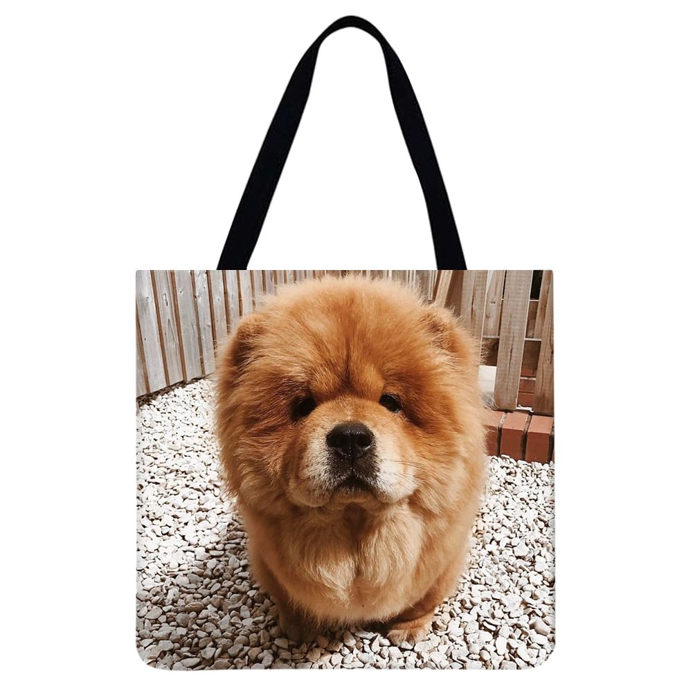 Linen Tote Bag - Dog