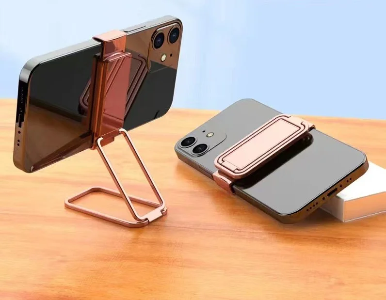 360 Degree Rotating Mobile Phone Holder Multifunctional Metal Foldable Mobile Phone Holder