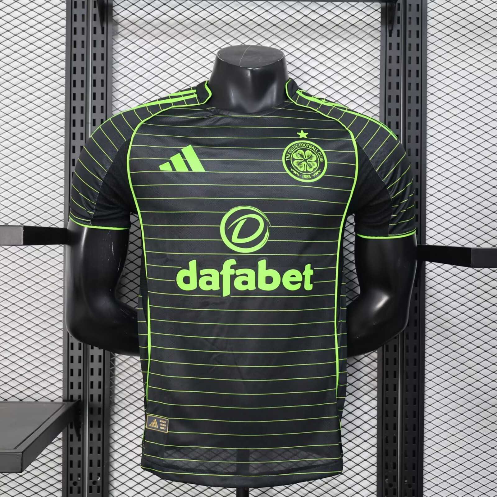 2025/2026 Player Version Celtic Away Football Jersey （The player version jersey is a bit tight, please pay attention to the size selection）
