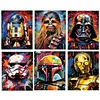 （6-Pack)Star Wars-Full Round Diamond Painting 30*40CM