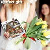 (US Only)6PCS DIY Diamond Art Greeting Cards Xmas House Congratulations Thank You Cards