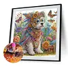 Chien - peinture diamant de forme sp&eacute;ciale - 30*30cm