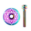 Titanium Headset Stem Top Cap with Bolt M6 MTB Headset Top Cap Bike Parts