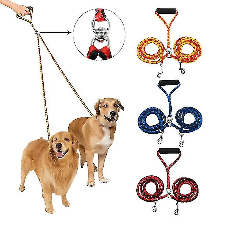 One For Two Dog Leashes For Large Dog Leashes For Two Dogs