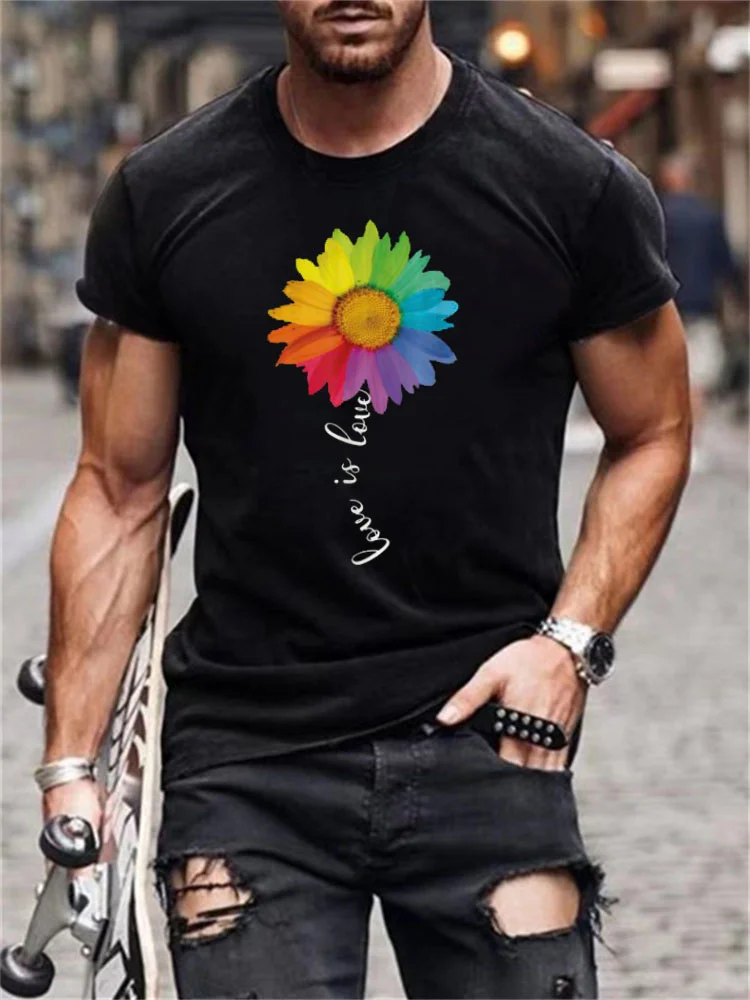 Love Is Love Crew Neck Comfy T Shirt