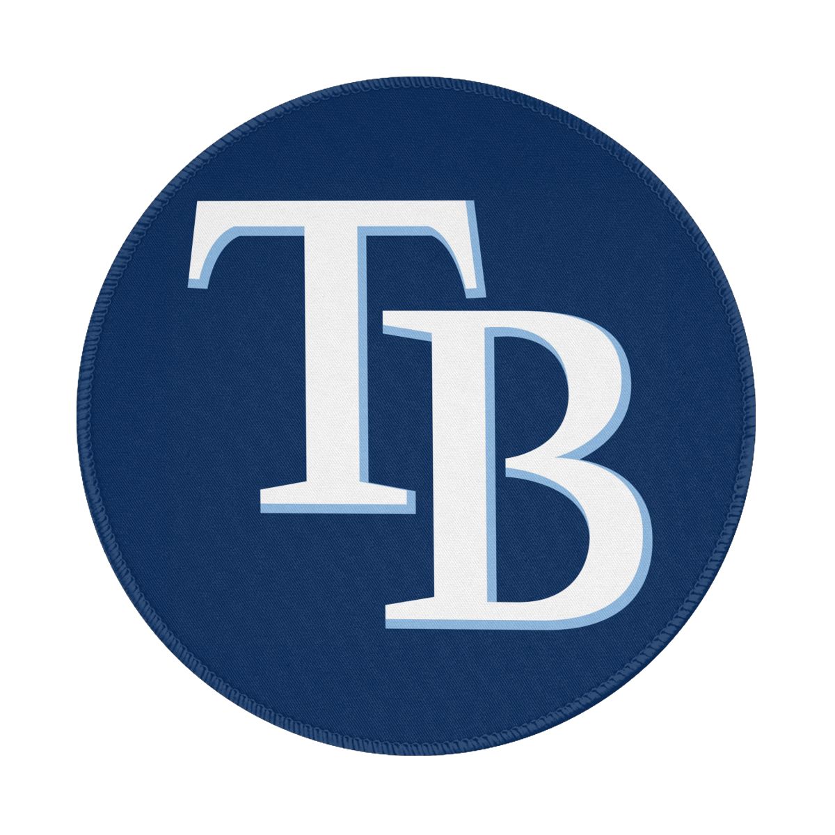 Tampa Bay Rays Cap Logo Non-Slip Rubber Round Mouse Pad